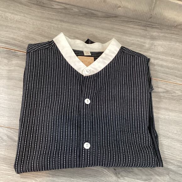 Wah Maker Shirt Size LT Frontier Western Band Collar Reenactment Pioneer USA - Picture 7 of 11